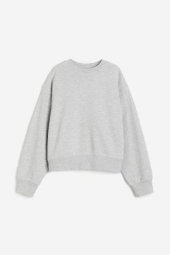 H&M Sweatshirt Hellgraumeliert, Sweatshirts in Größe XS. Farbe: Light ...