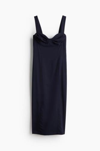 H&M Bodycon-Kleid Marineblau, Alltagskleider in Größe XL. Farbe: Navy ...