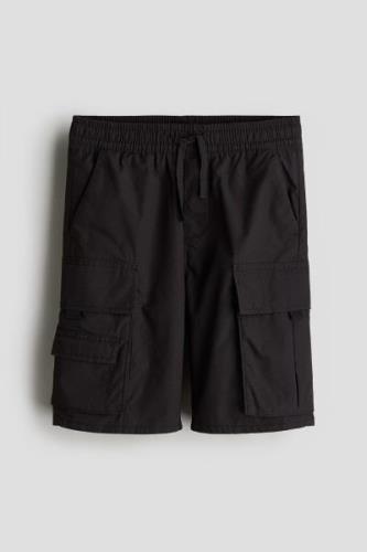 H&M Cargoshorts Schwarz in Größe 134. Farbe: Black