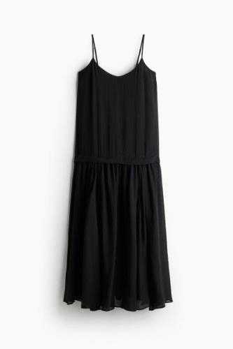 H&M Langes Trägerkleid Schwarz, Alltagskleider in Größe S. Farbe: Blac...