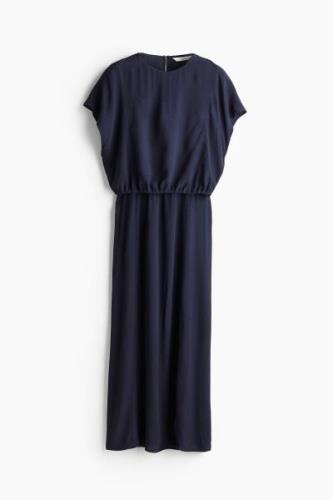 H&M MAMA Stillkleid aus Crêpe Marineblau, Kleider in Größe XS. Farbe: ...