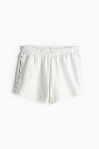 H&M Sweatshorts Hellgraumeliert in Größe XL. Farbe: Light grey marl 00...