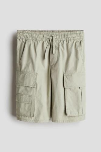 H&M Cargoshorts Helles Khakigrün in Größe 164. Farbe: Light khaki gree...