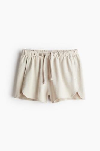 H&M Sweatshorts Hellbeige in Größe L. Farbe: Light beige