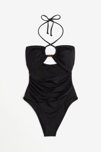 H&M Badeanzug mit Cut-outs und wattierten Cups Schwarz, Badeanzüge in ...