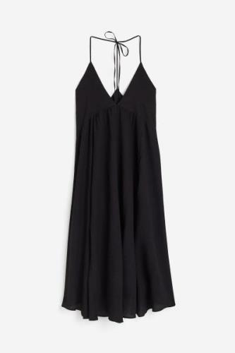 H&M Strandkleid mit Bindedetail Schwarz, Strandkleidung in Größe S. Fa...