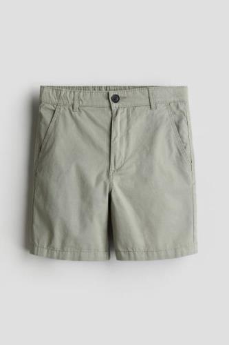 H&M Chinoshorts aus Baumwolle Helles Khakigrün in Größe 170. Farbe: Li...