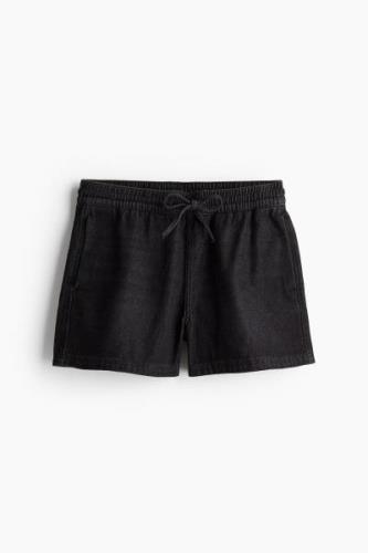 H&M Pull-on-Jeansshorts Schwarz in Größe XXS. Farbe: Black