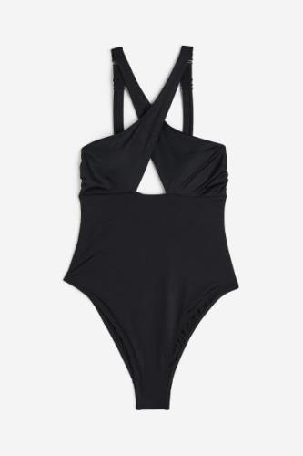 H&M Shape-Badeanzug mit hohem Beinausschnitt Schwarz, Badeanzüge in Gr...