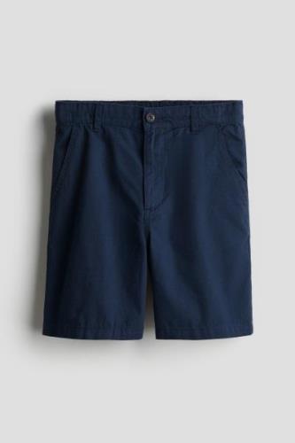 H&M Chinoshorts aus Baumwolle Dunkelblau in Größe 164. Farbe: Dark blu...