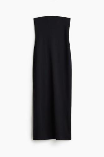 H&M Bodycon-Kleid im Bandeau-Schnitt Schwarz, Alltagskleider in Größe ...