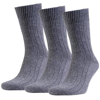 Amanda Christensen 3P Supreme Wool Sock Grau Gr 39/42