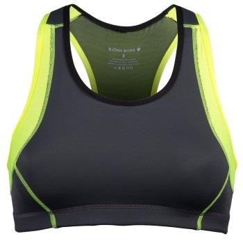 Björn Borg BH Active Sport Top Grau/Gelb Small Damen