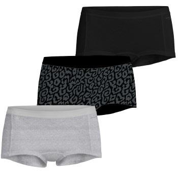 Björn Borg 3P Core Minishorts 1734 Schwarz/Grau Baumwolle Small Damen