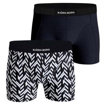 Björn Borg 2P Premium Cotton Stretch Boxer 2354 Schwarz gestreift Baum...