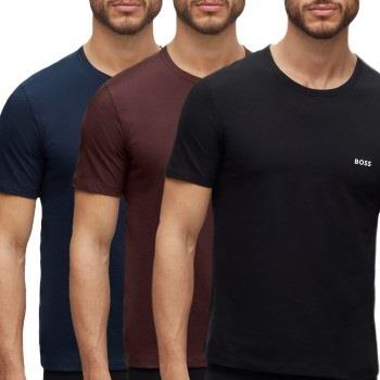 BOSS 3P Classic Cotton Solid T-Shirt Multi-colour-2 Baumwolle Small He...