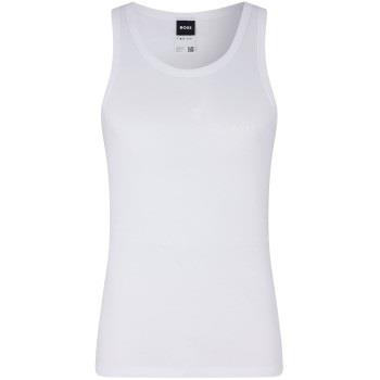 BOSS Original Tank Top Weiß Baumwolle Small Herren