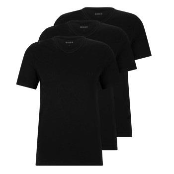 BOSS 3P V-Neck Classic T-shirt Schwarz Baumwolle Small Herren