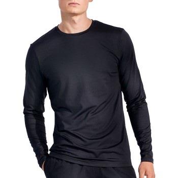 Bread and Boxers Active Long Sleeve Shirt Schwarz Polyester Small Herr...