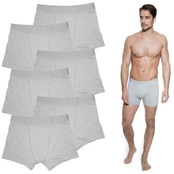 Bread and Boxers Boxer Briefs 6P Grau Ökologische Baumwolle Small Herr...