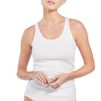 Bread and Boxers Women Ribbed Tank Top Weiß Baumwolle Small Damen