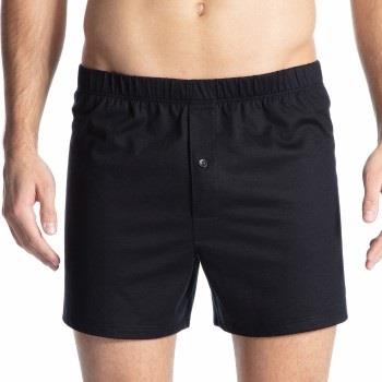 Calida Cotton Code Boxer Shorts With Fly Schwarz Baumwolle Small Herre...