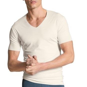 Calida I Love Nature Clean Cut V-Shirt Weiß Small Herren