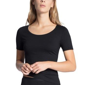 Calida Natural Comfort T-shirt Schwarz Baumwolle Small Damen