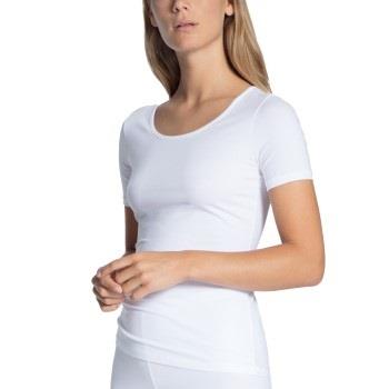 Calida Natural Comfort T-shirt Weiß Baumwolle Small Damen