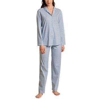 Calida Ornament Spring Nights Pyjamas Hellblau Baumwolle Small Damen