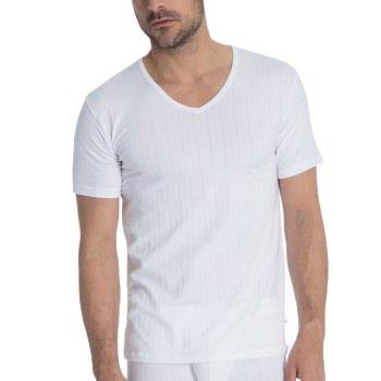 Calida Pure and Style V-shirt Weiß Baumwolle Small Herren
