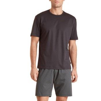 Calida Relax Streamline 2 Short Pyjamas Braun gemustert Baumwolle Medi...