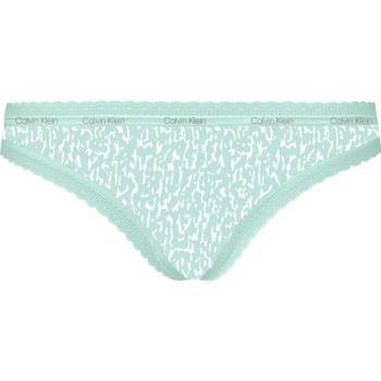 Calvin Klein Bottoms Up Refresh Thong Aqua Polyamid Small Damen