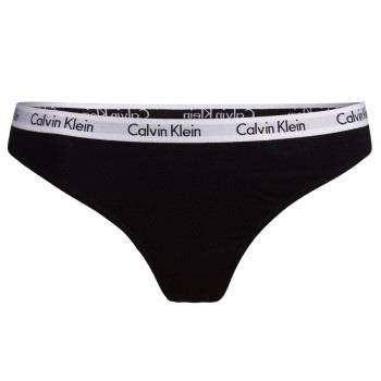 Calvin Klein Carousel Thong Schwarz Baumwolle Small Damen