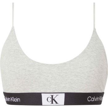 Calvin Klein BH CK96 Unlined Bralette Hellgrau Baumwolle Medium Damen