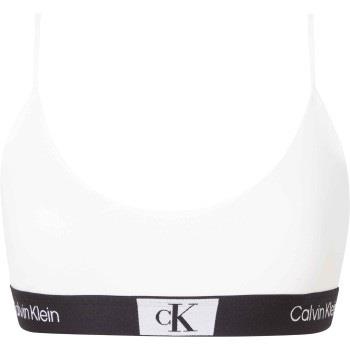 Calvin Klein BH CK96 Unlined Bralette Weiß Baumwolle Small Damen