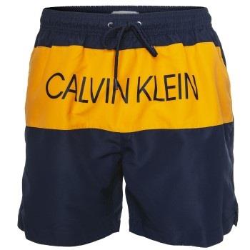 Calvin Klein Badehosen Core Placed Logo Medium Drawstring Oran/Dunkelb...
