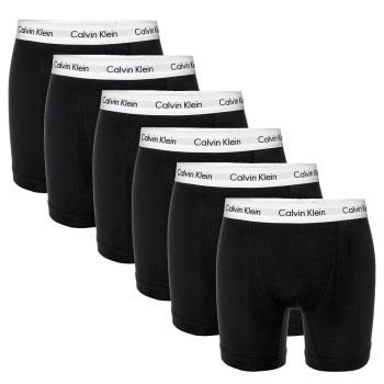 Calvin Klein 6P Cotton Stretch Boxer Brief Schwarz Baumwolle Small Her...