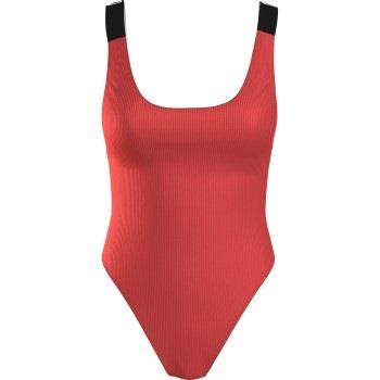 Calvin Klein Intense Power Rib Scoop Plus Swimsuit Korall Polyamid XL+...