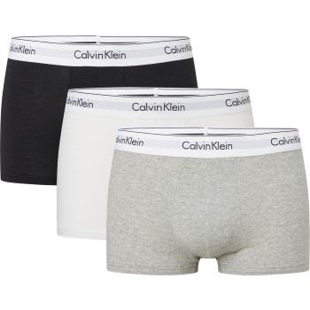 Calvin Klein 3P Modern Cotton Stretch Trunk Weiß/Grau Baumwolle Small ...