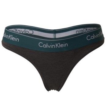 Calvin Klein 2P Modern Cotton Thong Dunkelgrau Small Damen