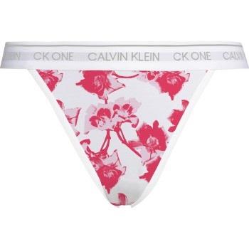 Calvin Klein One Cotton Brazilian Weiß Muster Small Damen