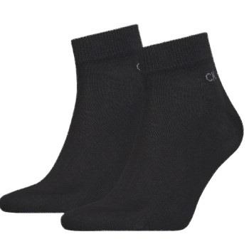 Calvin Klein 2P Quarter Socks Schwarz Gr 39/42 Herren