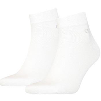 Calvin Klein 2P Quarter Socks Weiß Gr 39/42 Herren