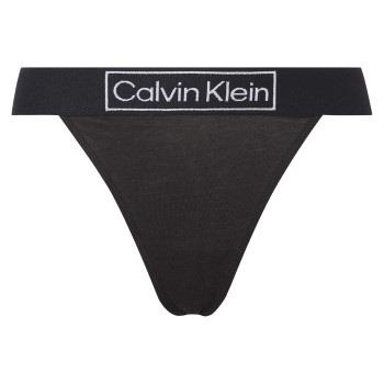 Calvin Klein Reimagined Heritage High Leg Thong Schwarz Small Damen