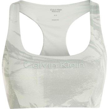 Calvin Klein BH Sport Medium Support Printed Bra Hellgrün Small Damen