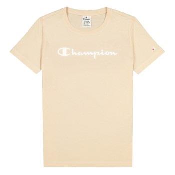 Champion American Classics Crewneck T-shirt W Beige Baumwolle Small Da...