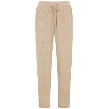 Damella Knitted Lounge Pants Beige Medium Damen