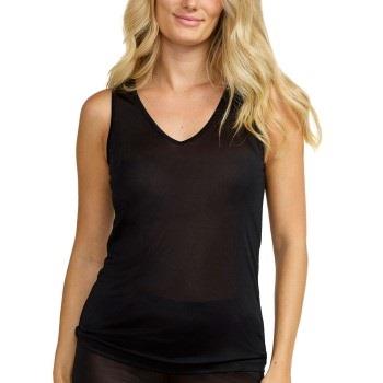 Damella Silk Tank Top Schwarz Seide Small Damen