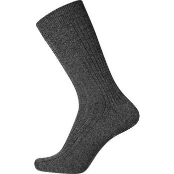 Egtved Wool Broadrib Sock Dunkelgrau Wolle Gr 38/40